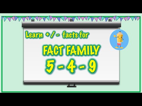 Fact Family 5-4-9