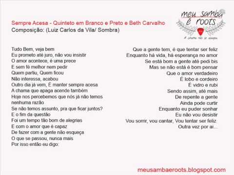 Sempre acesa - Quinteto em Branco e Preto e Beth Carvalho