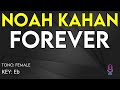 Noah Kahan - Forever - Karaoke Instrumental - Female