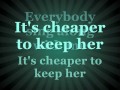 Cheaper To Keep Her Lyrics Johnnie Taylor