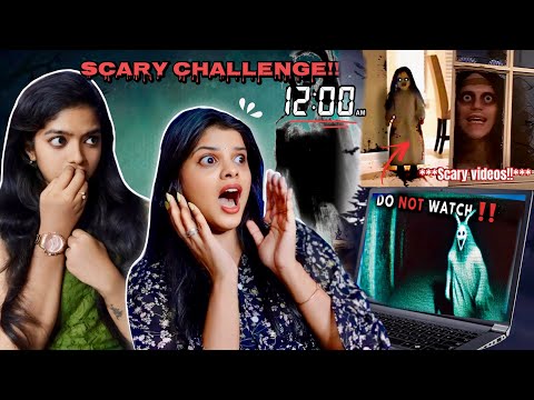Scary Videos You Should Not Watch at 12AM Challenge!! Ft. @missmiracle211 | Jenni's Hacks
