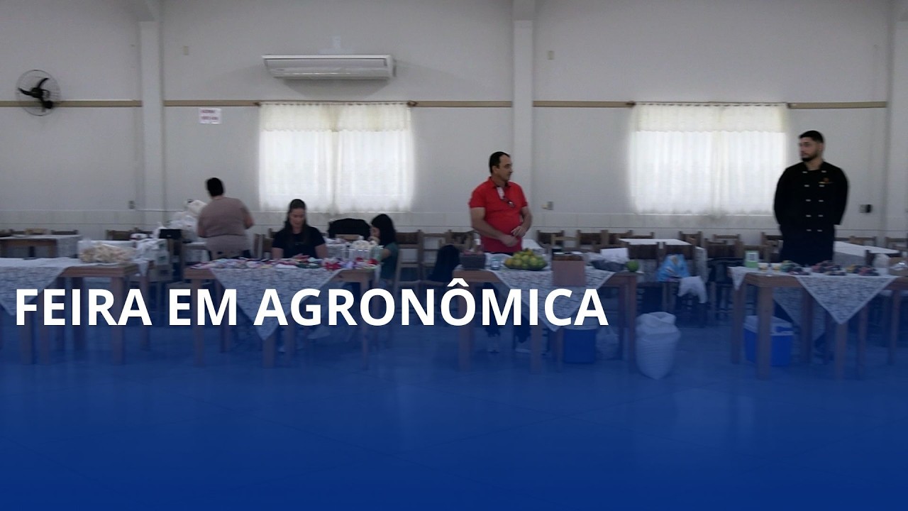 Produtos agrícolas e artesanais fazem sucesso em feira em Agronômica
