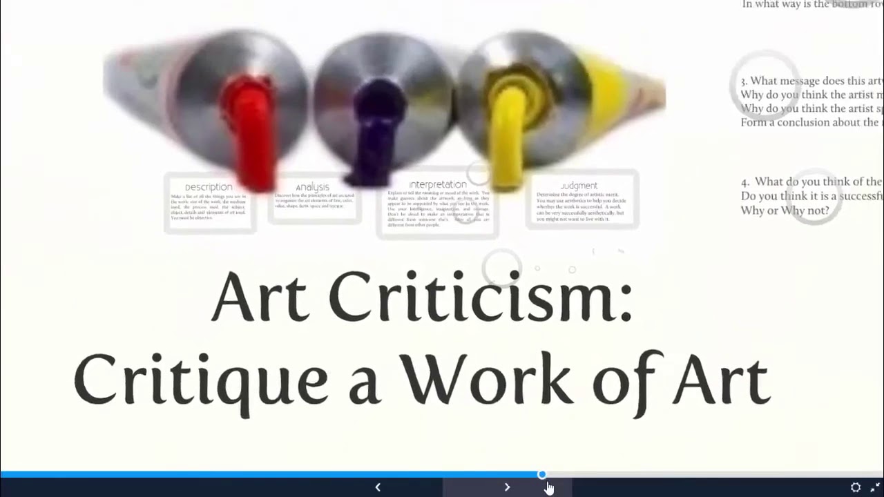 What are the 5 steps of art criticism? Wiki REF