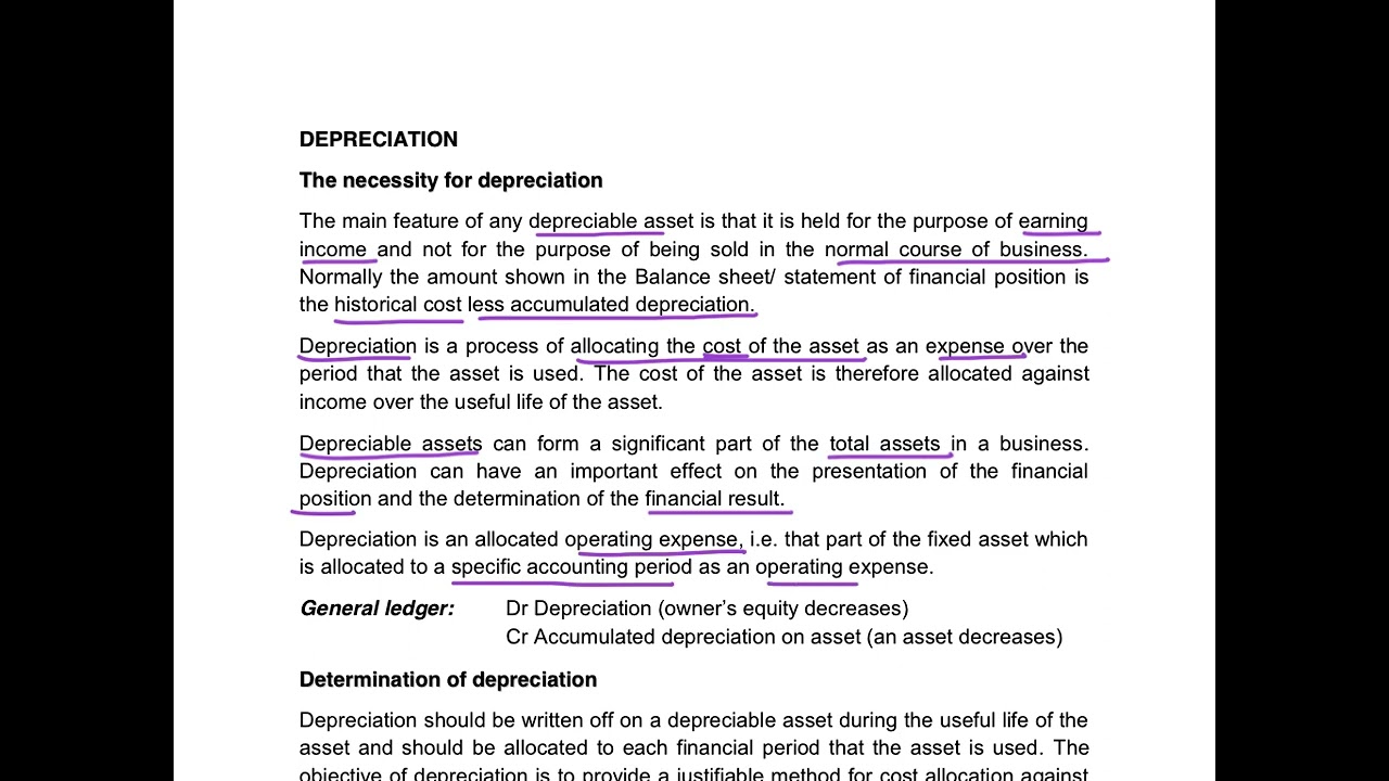 2. Summary - Depreciation