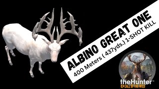 ALBINO GREAT ONE   400 Meters -437 yards 1 Shot Kill