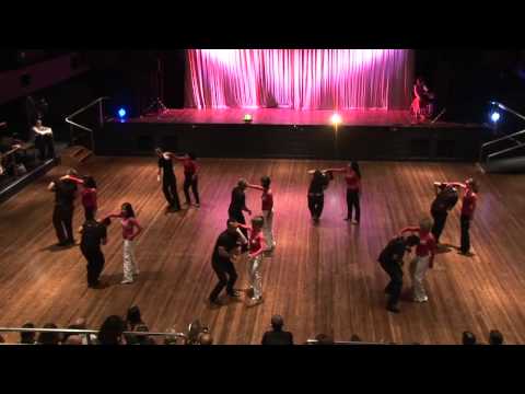 2011 Ceroc Christmas Party - "Raise Your Glass" IntroMediate Routine Performance