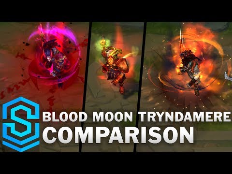 Blood Moon Tryndamere VS All Previous Skins | Skin Comparison
