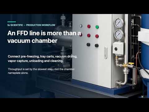 Industrial Food Freeze-Drying Workflow for a Complete FFD Line video cover