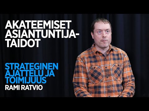 Akateemiset asiantuntijataidot – Strateginen ajattelu ja toimijuus | Universidade de Helsinque