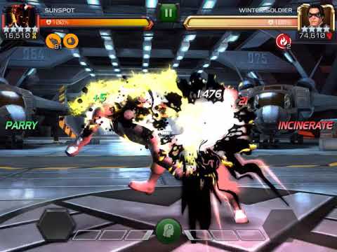 Mcoc rank 5 sunspot destroying WS in 60 hits.