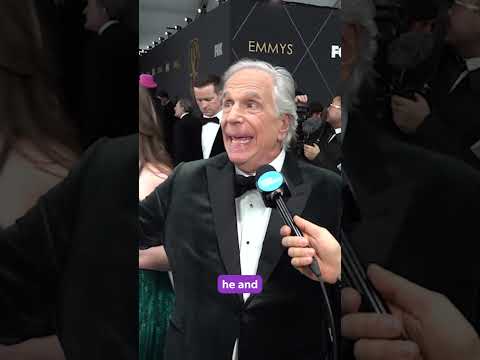 Watch Henry Winkler surprise Kieran Culkin on the Emmys red carpet Shorts