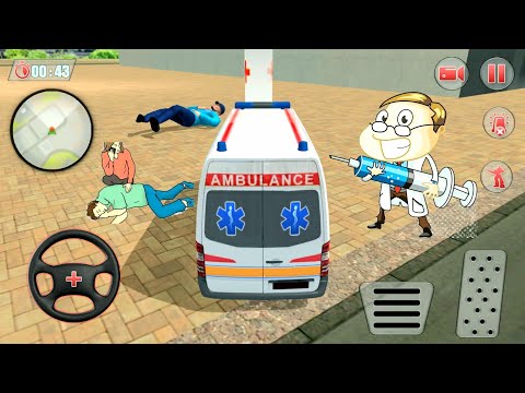 Ambulance robot city rescue game - police car games - Car games 2020 - android gameplay