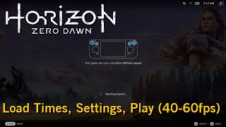 Deck Play: Horizon Zero Dawn (Loadtime, Settings, various biomes) - No Commentary