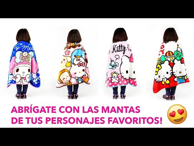 Vídeo relacionado con Get Trend Hello Kitty Sanrio Manta Que Brilla en la Oscuridad 130x150cm para Niños y Adultos, Ideal para Cama o Sofá, Diseño Decorativo, Regalo Original (Rosa Hello Kitty)