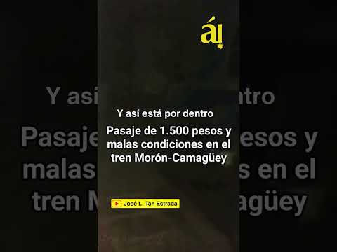 Tren Morón-Camagüey a su paso por Ciego de Ávila: Hoy su precio es 1500 pesos cubanos