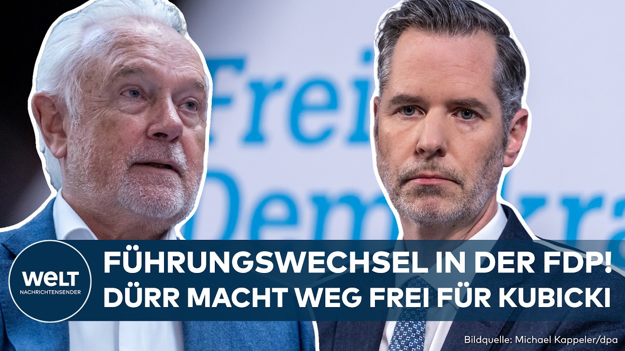 FDP-BEBEN: Weg frei für Wolfgang Kubicki! Parteichef Christian Dürr verzichtet auf Wiederwahl