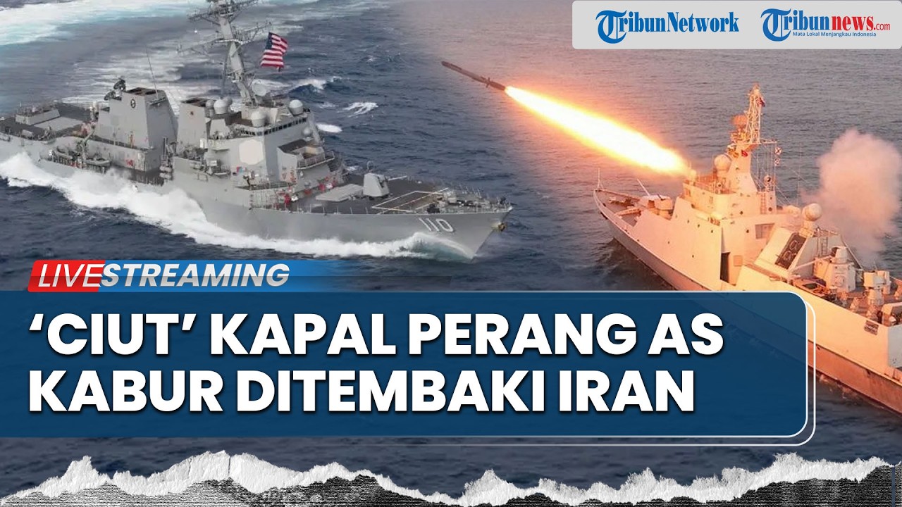 'Nyali Ciut' Kapal Perang AS Kabur Ditembaki Iran, IRGC Lancarkan Invasi Laut ke Sekutu AS