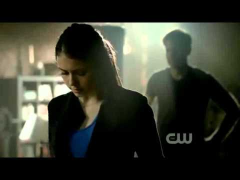Vampire Diaries 3x11 - Damon having a shower/Elena training with Alaric