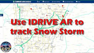 Tracking an Incoming Snow Storm with IDrive Arkansas | Live Traffic & Weather Maps | Dennis Simpson