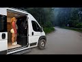 Luxury Vanlife Camping On Haunted Forest Road
