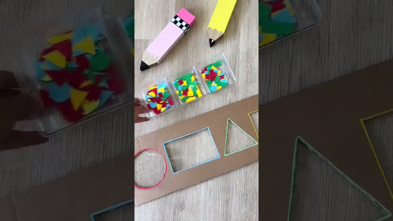 Shape Sorting & Math Fun for Kids #mom #classroommanagement #classroomsetup #diy