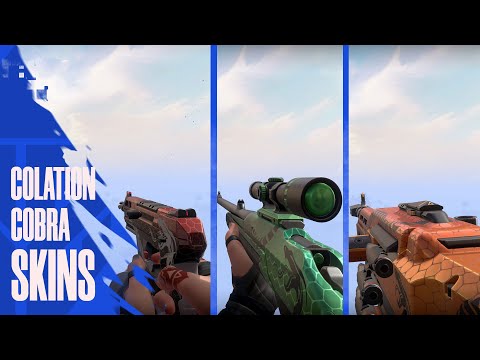Coalition Cobra Skins Showcase (Coalition Cobra Collection) - Valorant Battle Pass Skins