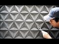 Make A Super Beautiful 3D Wall From Cement And Sand
