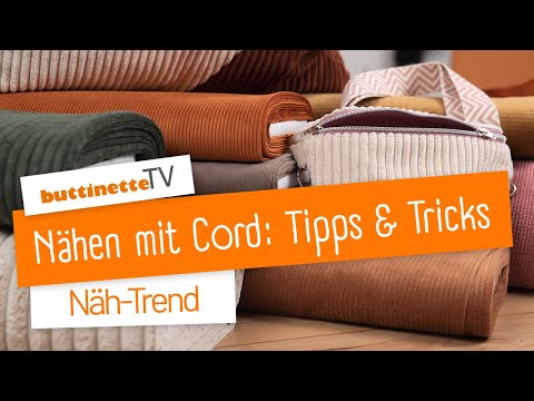 Sewing trend: Corduroy fabrics | buttinette TV [Tips, trends & tutorials]