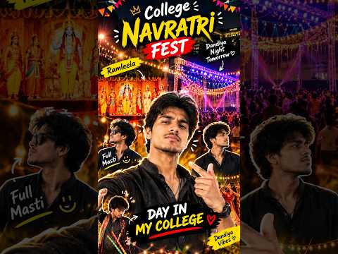 Kal College Mein Dandiya Fest 😍 | Navratri Ki Taiyari | College Vlog #shorts #dandiyanight #navratri