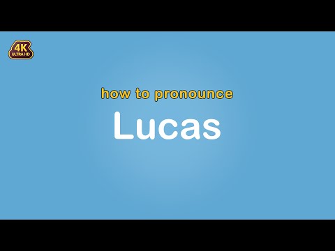how to pronounce Lucas 【Name】
