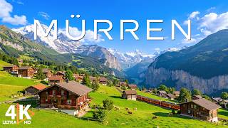 Mürren 4K UHD 🇨🇭 | Exploring Switzerland’s Hidden Alpine Village & Mountain Beauty