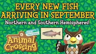 ACNH ALL NEW FISH IN SEPTEMBER! Northern and Southern Hemispheres!