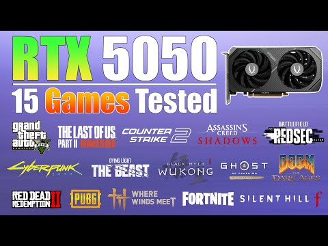 RTX 5050 Gaming Test in 2026 - New 15 Games Tested