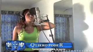 Dulce Maria y Christopher grabando Quiero Poder