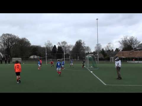 8-2-2014 BFC E1-De Meern E1 2-6 Mooie aanval Rodrigo Joran doelpunt Nicklas