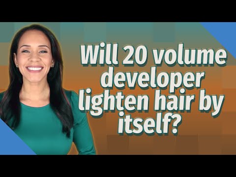 YouTube video about: Can 20 volume developer lighten hair by itself?