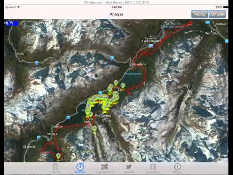 GPS Tracking version of Engadin Swimrun 2014