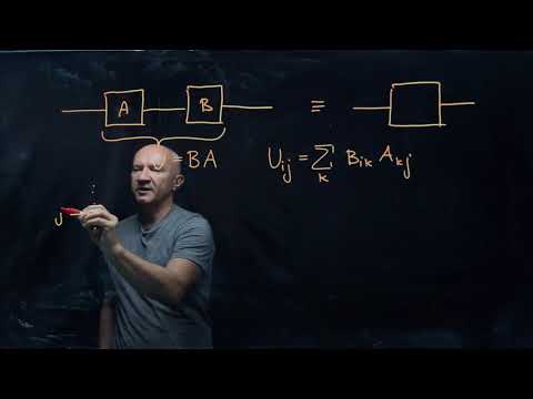 IQIS Lecture 1.5 — Circuit diagrams and matrix multiplication