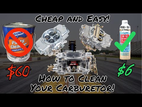 $6 Carburetor Super Clean?? Don't buy that $60 gallon!! How to clean a carburetor for CHEAP!