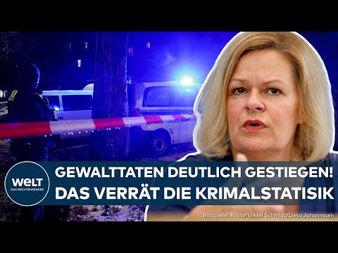KRIMINALSTATISTIK: Faeser stellt Ergebnisse vor! Gewalttaten erneut deutlich gestiegen!