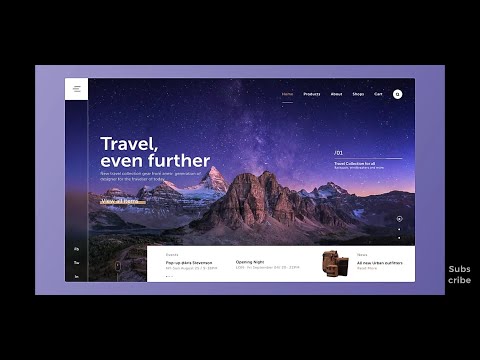 UI Design Tutorial | Travel Website Design in Adobe XD|Mobeen Shah