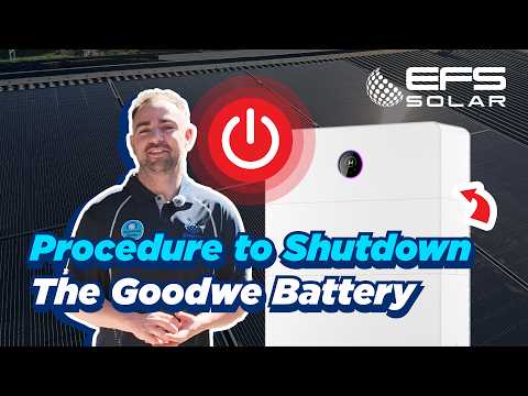 How to: Shutdown / Restart the GoodWe ESA Battery