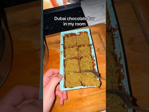 Dubai Chocolate bar in my dorm room #shorts