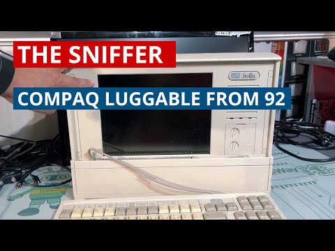 The last Compaq luggable PC - Network General Sniffer computer - Try and test