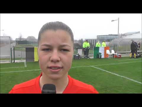 Lyndsey Van Belle na Belgian Red Flames U16 - Ierland op 08 04 2019