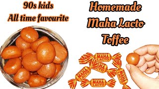 3 Ingredients Homemade Maha Lacto Candy / 90s Kids All Time Favourite Sweet / Caramel Milk Toffee