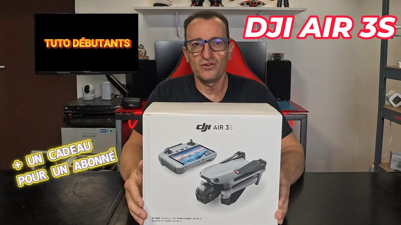 DJI AIR 3S Déballage et tuto débutant 1ère mise en route