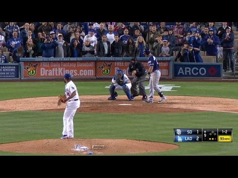 SD@LAD: Jansen whiffs Middlebrooks to save 2-1 win