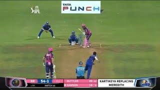 Kumar Kartikeya first ipl wicket bowling highlight