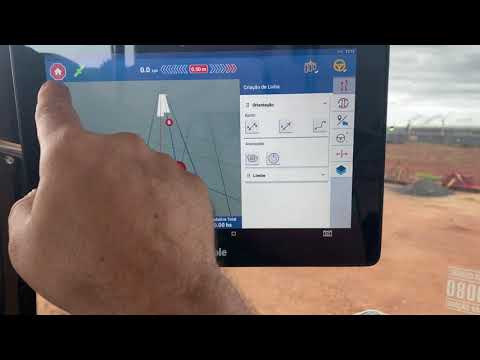 Como bater ponto AB no gps Trimble